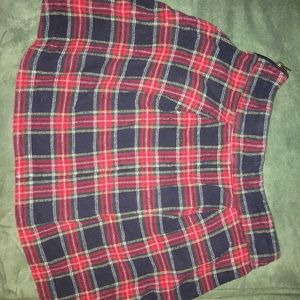 plaid skirt
